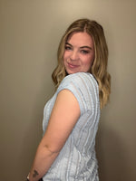 Sky Blue Textured Top