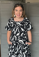 Monochrome Muse Dress