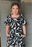 Monochrome Muse Dress