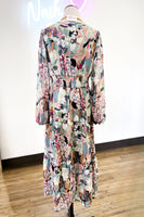 Happy Hour Multi Colored Print Maxi Dress-Online Exclusive