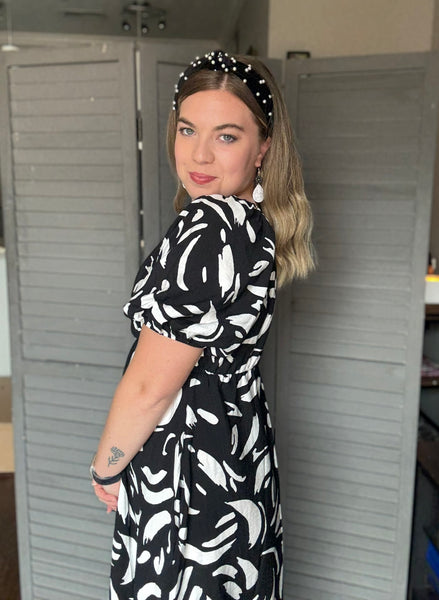 Monochrome Muse Dress