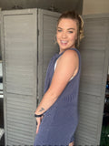 Navy Summertime Romper