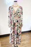 Happy Hour Multi Colored Print Maxi Dress-Online Exclusive