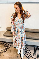 Happy Hour Multi Colored Print Maxi Dress-Online Exclusive