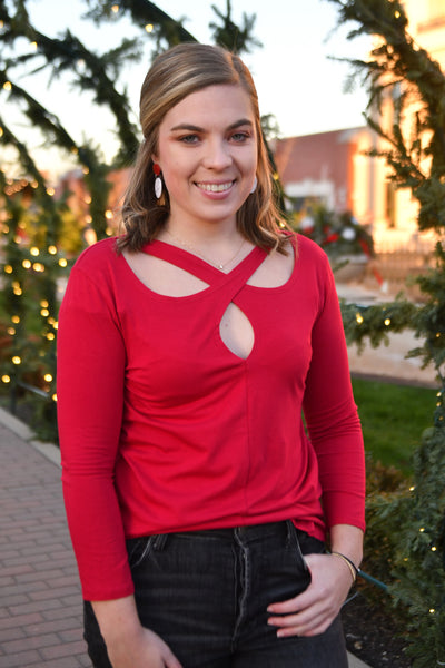 Festive Red Top