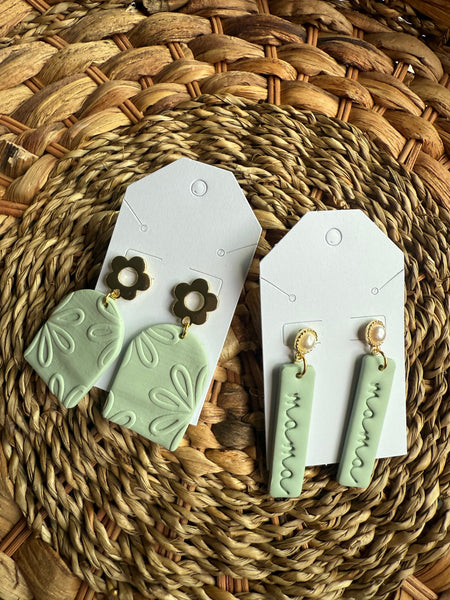 Spring Bloom Clay Earring Collection