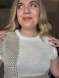 Modern Mosaic Sweater- Ivory