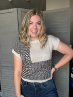 Modern Mosaic Sweater- Ivory