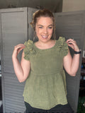 Olive Flutter Tank