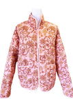 Pink Floral Lightweight Quilted Jacket-online exclusive