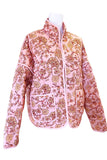 Pink Floral Lightweight Quilted Jacket-online exclusive