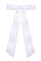 Take a Bow White Satin Hair Bow-online exclusive