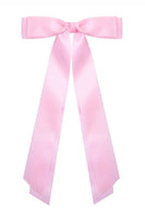 Take a Bow Pink Satin Hair Bow-online exclusive