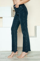 Judy Blue Full Size Button Fly Hem Destroy Straight Jeans-online exclusive